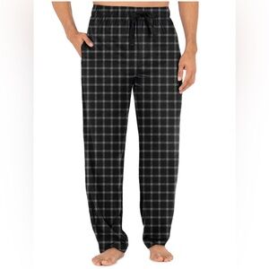 Fruit of Loom Men’s Grey and Black SB Sleep Pants